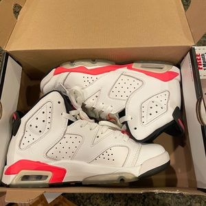 WHITE INFRARED JORDAN 6’s